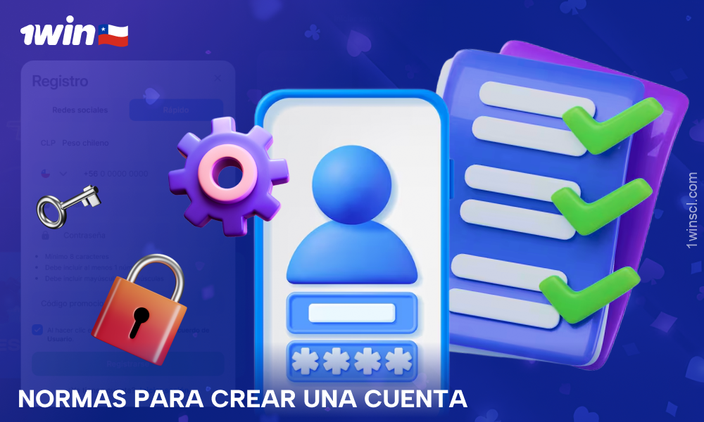 Al crear una cuenta en 1Win Chile, es importante ser mayor de 18 años, utilizar tus datos reales y seguir las normas de seguridad